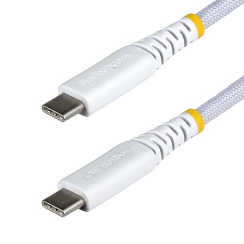 StarTech 15cm/6in USB-C to USB-C Braided Charging Cable (USB2CC15CMNCBRWH)