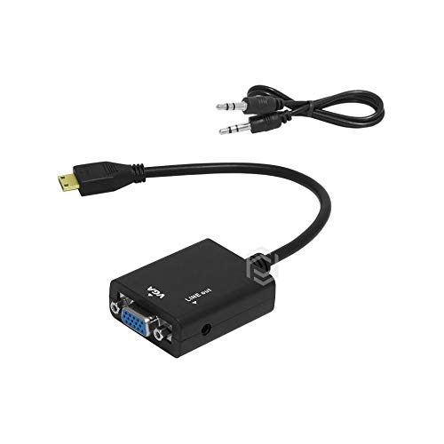 Mini HDMI VGA Frisby Fa6672C adaptateur convertisseur audio pour écran et PC