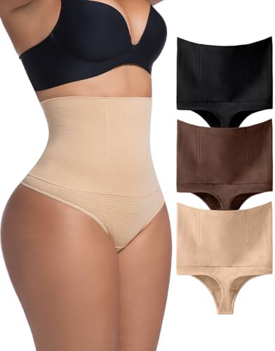 3 PCS Tummy Control Thong Panties Shapewear for Women Seamless Shaping Body Shaper comfortable daily Underwear