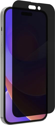 ZAGG InvisibleShield Glass Privacy Screen Protector for iPhone 14 PRO MAX 3X Impact and Scratch Protection Strongest Tempered Glass Smudge-Free Smooth Silky Feel Two-way Side View Privacy