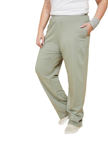 Image of Max Plus Size Women Solid Athleisure Track Pants, Regular Fit