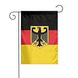 Seocka German Eagle Flag Garden Flag Welcome Flag Vertical Seasonal Double-Sided Flags For Party Yard Outside Decor 12x18 Inch