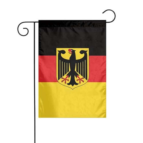 Seocka German Eagle Flag Garden Flag Welcome Flag Vertical Seasonal Double-Sided Flags For Party Yard Outside Decor 12x18 Inch
