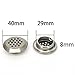 IEUDNS 4x 10Pcs Circular Vent Stainless Steel Round Hole Louver for Kitchen, Bathroom, Cabinet, Wardrobe