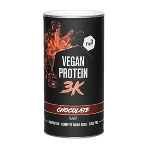 Protéine végétale Nu3 3K chocolat poudre minceur low carb sans lactose en boîte 500g
