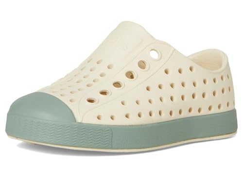 Native Shoes Unisex Kid Jefferson (Toddler/Little Kid) Bone White/Relax Green 4 Toddler Medium