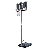 Rakon Portable Basketball Hoop & Goal Basketball System Stand Height Adjustable 6.2ft -8.5ft with 35