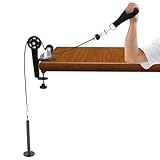 Professionelles Armwrestling-Trainingsgerät, 80 kg Belastbarkeit – Unterarm & Bizeps Trainer mit Verstellbarer Tischmontage, Ideal für Home-Gym & Büro (Schwarz)