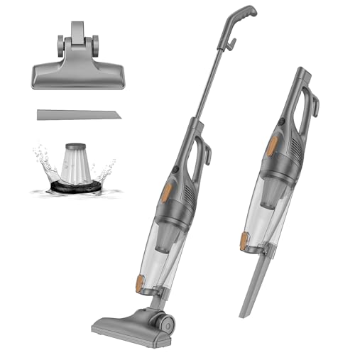 Aspirapolvere con Filo, 2 in 1 Scopa Elettrica con Cavo da 4m Potenza 400W, 14 Kpa, Aspirapolvere...