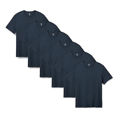 Image of Amazon Essentials Men's Regular-Fit Short-Sleeve T-Shirt, Pack of 6