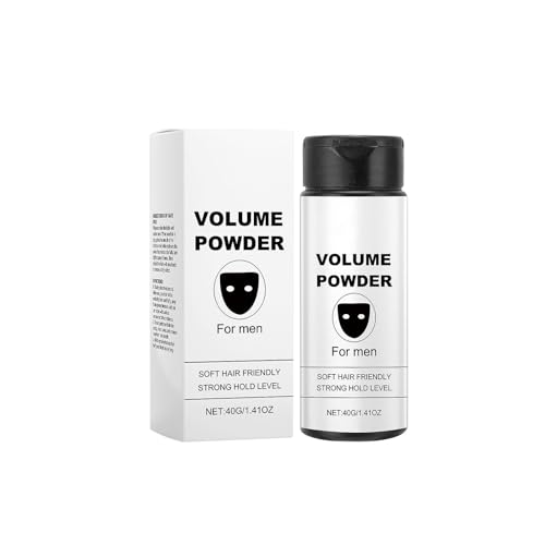 Polvo de textura para hombres, polvo para el cabello, volumen de cabello, ingredientes naturales puros, fácil de aplicar, agarre fuerte, aporta textura y volumen instantáneos, para hombres, 40 g