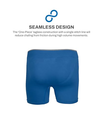 Image of TEGO Core Men's Performance Boxer Brief | Seamless Anti-Chafe Underwear | Soft Compression | 6 inch Inseam | Lightweight & Odour-Control | Designed for Running and Lifting