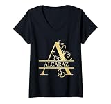 Womens Alcaraz Name V-Neck T-Shirt