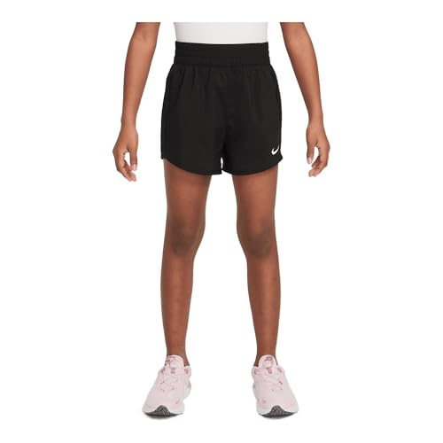 Nike Dri-FIT One Little Kids' Woven Shorts (Black, 36L792-023)