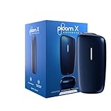 Ploom X Advanced Starter Kit - Heated Tobacco Device with HeatFlow Technology - Up to 20 Uses Per Charge, Navy