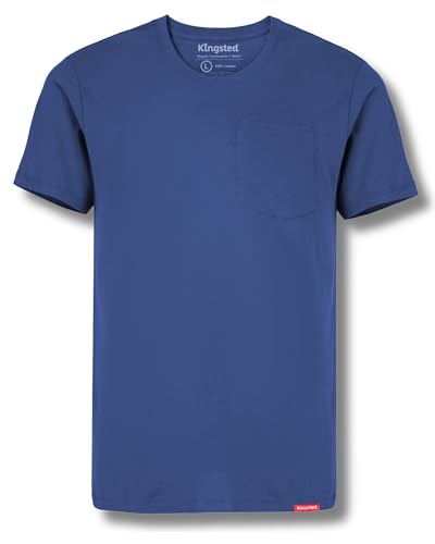 Image of Kingsted Pocket T-Shirts for Men - Super Soft & Comfy 100% Cotton Shirts