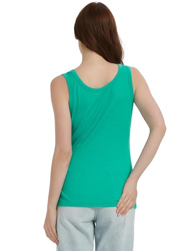 Image of 100% Merino Wool Tank Top for Women, Scoop Neck, Active Lightweight Breathable Undershirt, No-Odor Base Layer