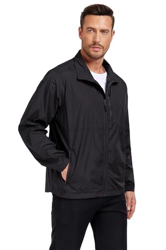 Mens Windbreaker Jackets Lightweight Packable Windproof for Casual Hiking Outdoor3