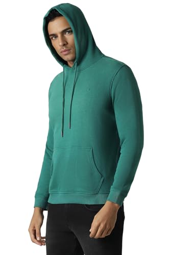 Image of Van Heusen Men's Hooded Neckline Full Sleeve Premium Cotton Blend Sweatshirt for Men | Effortless Styling | Comfort Wear