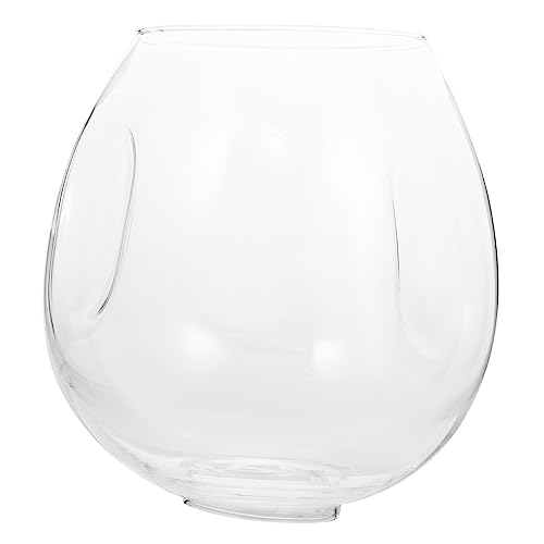 WOONEKY Transparent Glass Lampshade European Style Clear Lamp Cover for Bedroom Wall Floor Table Lamps 6.69X5.91X5.91In Diffused Warm Lighting