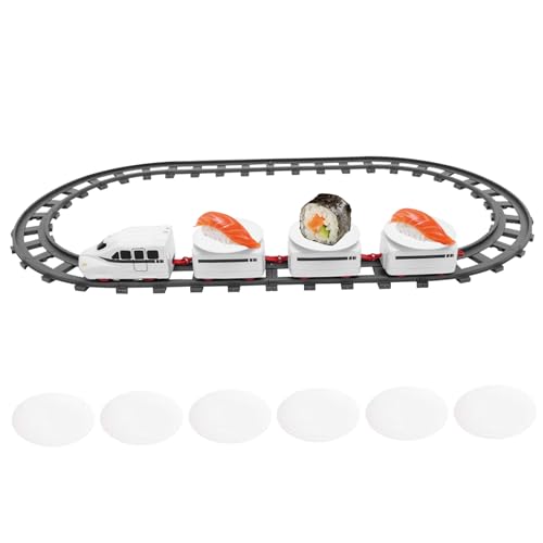 Train à sushis rotatif électrique de 22 pièces, cadeau idéal pour enfants