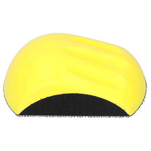 Generic Soft and Flexible Hand Sanding Pad and Loop Fastener Manual Handheld Grinding Block Polishing Disc, Easy to Use with Suede Sandpaper Bonding, Suitable for Long Term (5 inch 125mm)