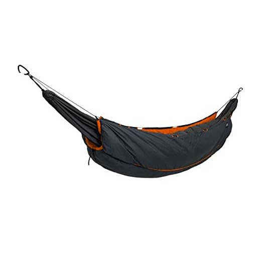 Eagles Nest Outfitters Vulcan underquilt, Primaloft, anthracite/orange