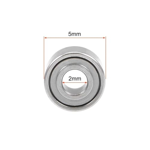 Roulement MR52ZZ 2x5x2.5mm miniature blindé en métal pour micro-moteur