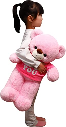 Image of AVSHUB Cute Teddy Bear Stuffed Animals Plush Toy Gifts for Boy or Girlfriend, Gift, Birthday Gift (2 Feet) (Pink Color)