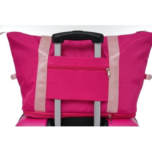 Hardshell Luggage Sets 2Pcs Spinner Suitcase with TSA Lock Lightweight Travel Luggage for Weekend Getaways Business Trips Vacation Travel Accessories (Pink + ABS)2