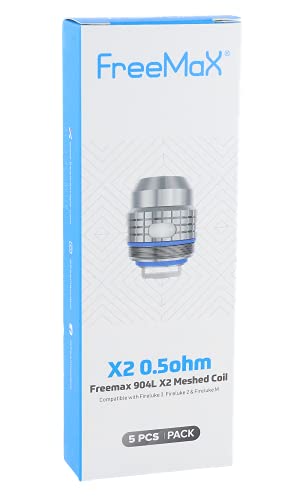Freemax 904L X2 Mesh Verdampferköpfe - 0,2 Ohm oder 0,5 Ohm - 5 Stück pro Variante und Packung - Variante: 904L X2 Mesh… – Bild 7