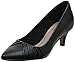 Clarks Damen Linvale Crown Pumps, schwarzes Leder, 42 EU
