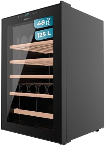 Cecotec Cave à Vin 48 Bouteilles Bolero GrandSommelier 4850 Black...