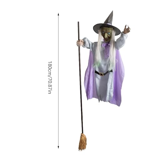 Sorcière Volante Anti Pluie Décoration Extérieure Halloween