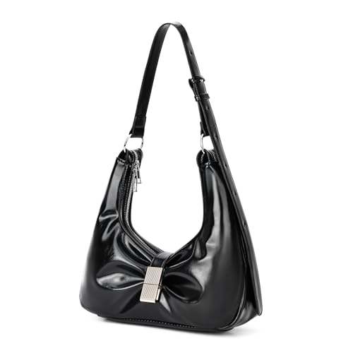 Image of BADDIES Fashion Hobo Bags for Women Shoulder Hobo Purses Soft Vegan Leather Handbag With Adjustable Strap