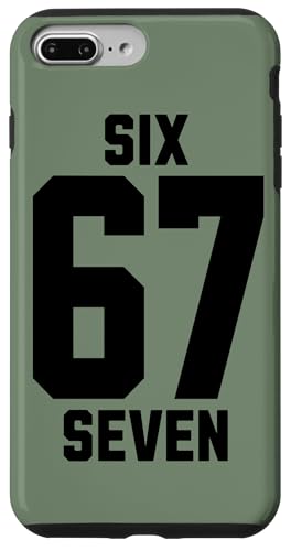 67 Six Seven Sport Design on Back. 6 7 Meme Men Women Kids X}zP[X iPhone 7 Plus/8 Plus p