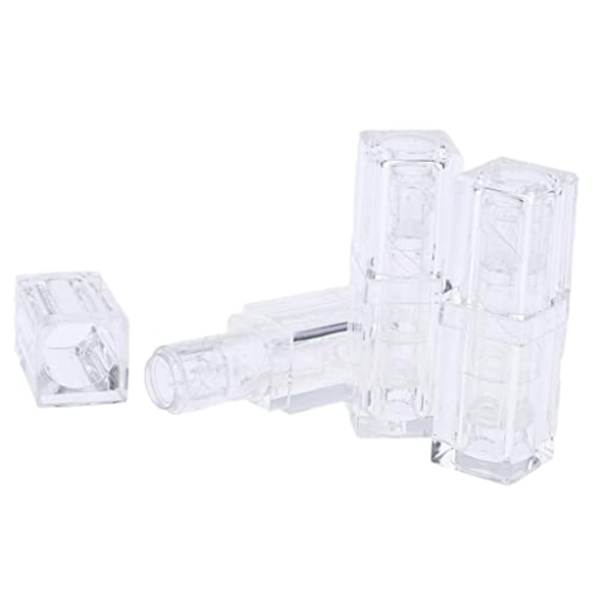 3x3.8g Empty Lip Balm DIY Tubes, Transparent