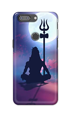 Image of Printed Hard Back Cover Case for OnePlus 5T Back Cover (Lord Shiva) -702