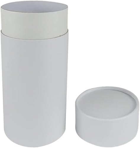 Miniatura 5 de WENPACK Tubo de cartón con tapa redonda de cartón contenedor de caja (2.84 pulgadas de profundidad x 2.2 pulgadas de alto, negro)