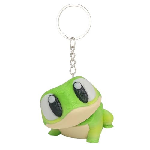 Frosch-Schlüsselanhänger, beweglicher Gelenk-Design, klare Druckqualität, schönes Geschenk für Kinder, glücksbringer, frosch