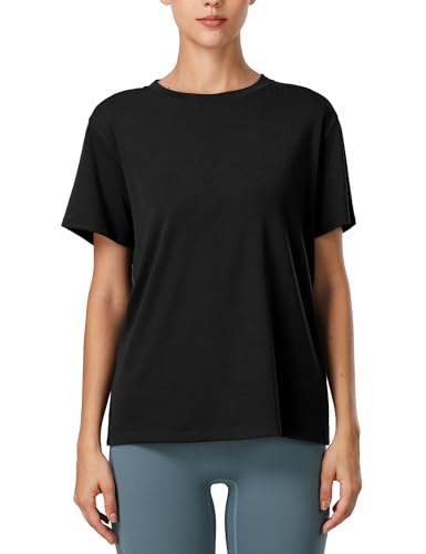 T-shirt de sport léger femme icyzone haut de yoga ample court pour gym