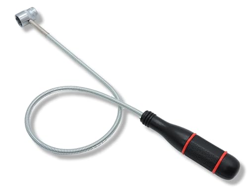 FAMEX 15104 Magnetheber Magnetstabgreifer - Extra lang 100 cm - Tragkraft 700 g - schlanker Magnetkopf 6,5 mm - mit Schwanenhals flexibel biegsam