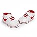 xioqen Infant Toddler Baby Boys Girls Shoes Unisex Non-Slip Breathable Rubber Sole Crib First Walking Fashion Soft Sneakers (02/Red, US Footwear Size System, Infant, Age Range, Medium, 3-6 Months)