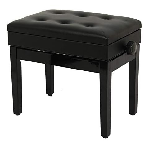 Mutiwill Adjustable Piano Stool with Storage Cover