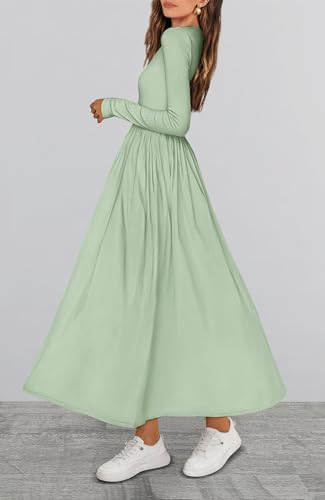 BTFBM Casual Long Sleeve Dresses Spring Dresses 2025 Wedding Guest Dress Midi Dress Flowy Bohemian Long Dress