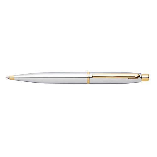 Sheaffer VFM Chrome Ballpoint Pen with Gold Tone Appointments