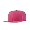 Underground Kulture Plain Flat Peak Snapback Baseball Cap Neon Pink #2