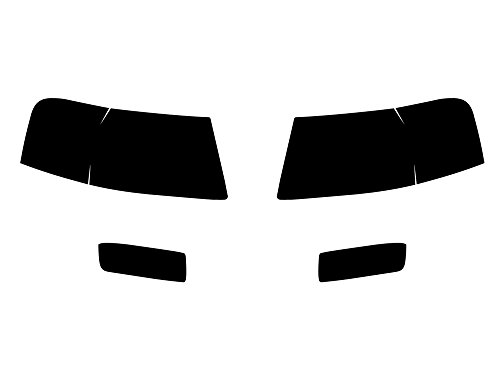 Rvinyl Headlight Tint Covers Compatible with Ford Expedition 2003-2006 - Smoke