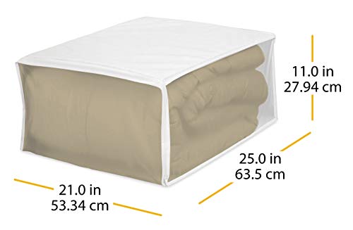 Housse textile et sac de couverture Whitmor pour linge de lit