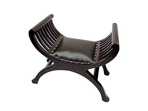 Amazon｜アジアン家具 バリ家具 ♪カルティニチェア ＜黒＞♪ スツール